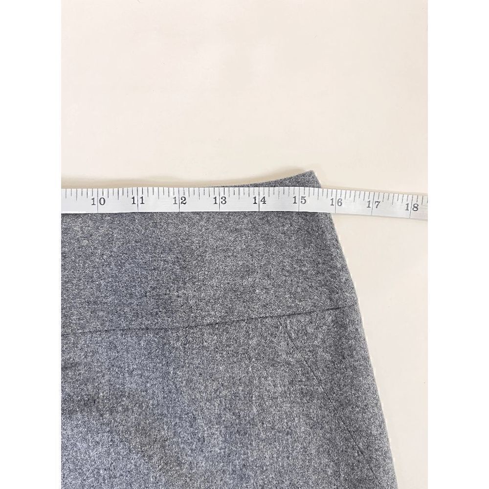 Banana Republic Womens Fully Lined Wool A-line Skirt Gray Sz 6 - Picture 3 of 7